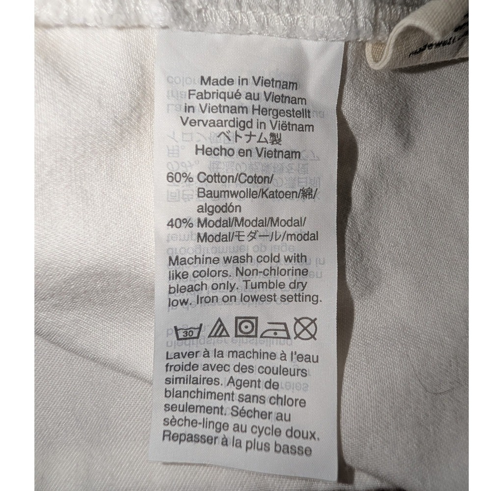 Madewell Womens White Cotton Modal Short Sleeve Popover Shirt AJ970 Size S - Picture 10 of 15